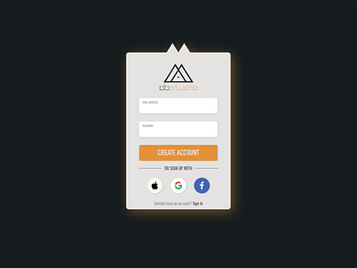 DailyUI 001 - Sign up form