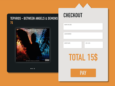 DailyUI 002 - Credit Card Checkout challenge checkout credit card dailyui dailyui002 dbstudio ui ux