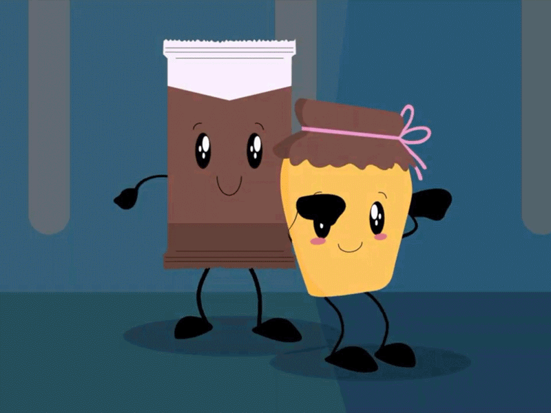 Doble - Chocolate con miel (Official Music Video) after effects animation characters illustration music video