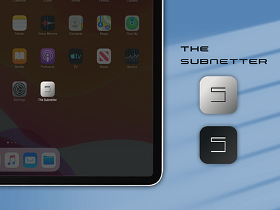 DailyUI 005 - The Subnetter icon app calculator challenge dailyui dailyui005 design icon ipad sketch ui ux