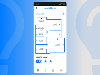 DailyUI 015 - On/Off Switch challenge dailyui dailyui015 internet of things iot light on off switch ui ux