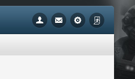 User Options button icons ui web