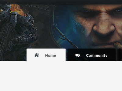 Community gaming halo nav starcraft ui website