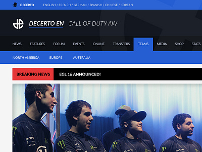Dexerto.com blue dexerto esports gaming web
