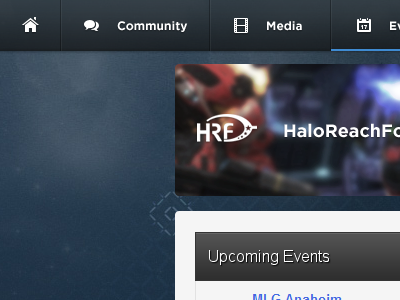 HRF Europe - Little re-design blue gaming halo nav web
