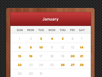 Calendar - Work Shift Pattern calendar pattern wood