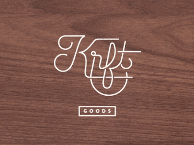 KRFT Goods Logo Design & Animation animation branding design flat illustration illustrator logo minimal typography website