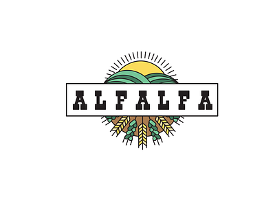 Alfalfa Logo Design branding design flat illustration illustrator lettering logo minimal typography website