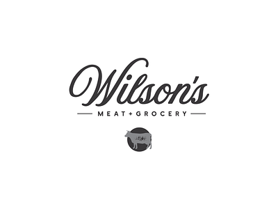 Wilson's Logo Design branding design flat illustration illustrator lettering logo minimal typography website