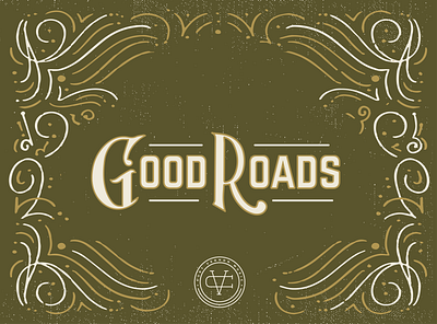 Good Roads Album Cover branding design good roads illustration illustrator logo minimal typography vinyl
