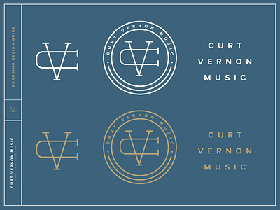 Curt Vernon Branding Guide branding design illustration lettering logo minimal typography vector