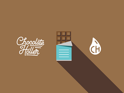 Chocolate Holler Branding branding chocolate coffee design holler illustration illustrator logo minimal shop