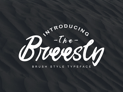 Breesly kaligrafi merek tipografi