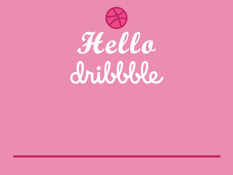 hallo dribble by Nicole on Dribbble