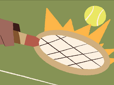 Tennis Animation Style Frame