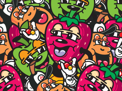 fruit pattern art character characterdesign design fruit illustration pattern