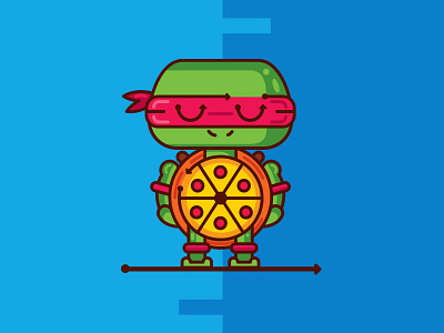 Raphael (Pizza turtles) illustration ninja turtles pic raphael tmnt