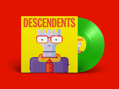 Descendents vinyl for fun illustration nerdpunk