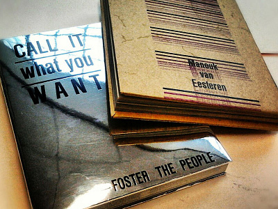 Letterpressed Book Covers book call it what you want cover creative eesteren foster the people letterpress lines manouk mirror music name old technique paper quote school stamp stripes van wdka