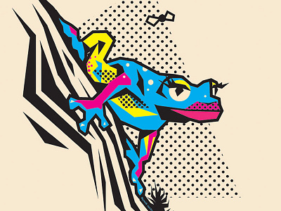 CMYK Frog cmyk drawing eesteren frog illustration illustrator manouk van