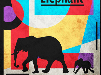 Elephant design eesteren elephant graphic illustration manouk van