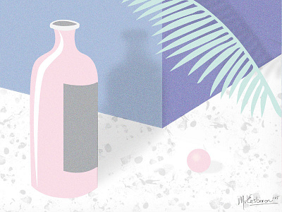 Still life - Bottle bottle eesteren hipster illustration manouk van