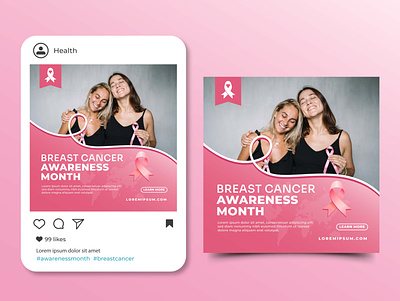 Breast Cancer Awareness Month ad awareness campaign charity facebook instagram social media support