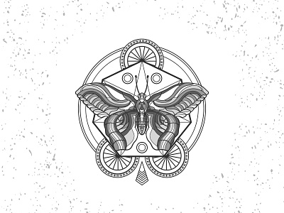 Bateflay adobe illustrator animal animals branding butterfly butterfly illustration illustration sacred geometry sacredgeometry vector