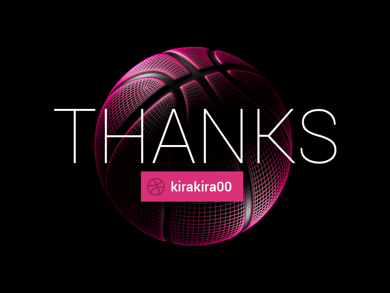 Thanks Kira! 3d animation ball basketball debut first shot gif light effects thank you thanks
