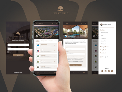 Booking Online Facilities App - Wisteria.co.id app booking booking app booking online facilities dani wijaya design mobile mobile app product design ui wisteria