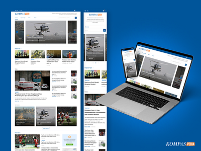 Homepage redesign - Kompaspedia dani wijaya design kompas kompas.id kompasid kompaspedia news newsportal product design ui web web design website