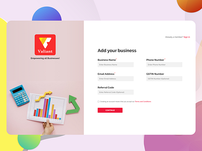 Valiant- A bookkeeping app for Small & Medium businesses.