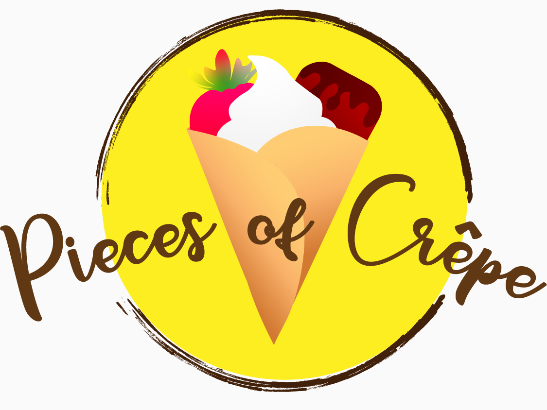 Pieces of Crêpe Logo by Luna on Dribbble