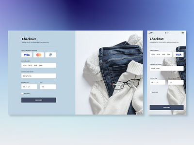 #DailyUI 002 - Credit Card Checkout adobe xd check out checkout checkout form checkout page checkout process clothing credit card dailyui dailyui 002 dailyuichallenge ecommerce fashion payment payments shopping store ui ui design uidesign