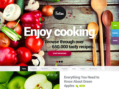 Talisa - Design for a Food Network blog drink food network recipe