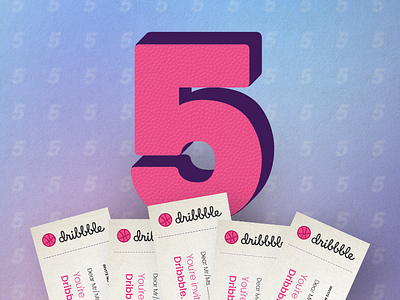 5 Dribbble Invites