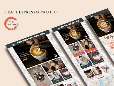 Craft Espresso Project app app design branding design icon interaction interface interface design logo ui uidesign ux ux ui design web web deisgn