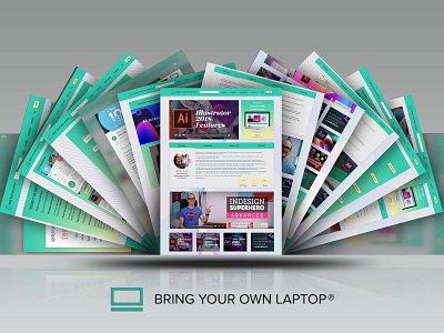 Bring Your Own Laptop Website Design Layout
