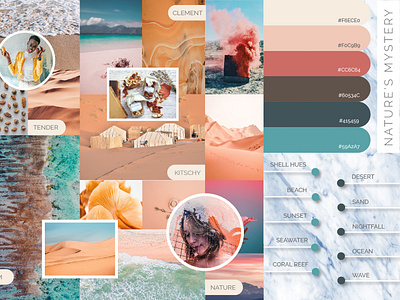 Mood Board Inspiration-Nature's mystery color color board concept design ideas inspiration inspiring mood moodboard