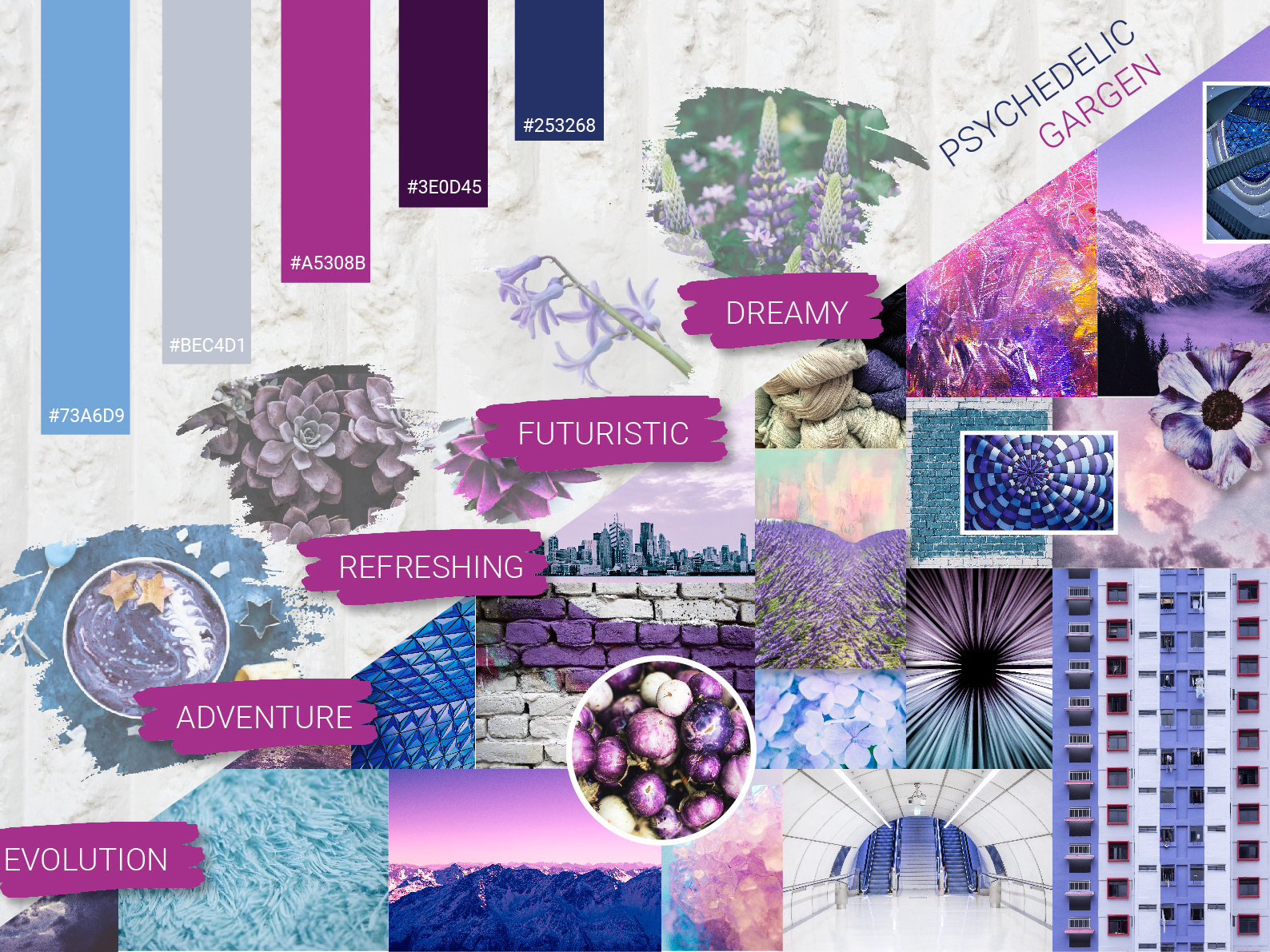 Mood Board Inspiration-Psychedelic Garden by Valerie Wong on Dribbble