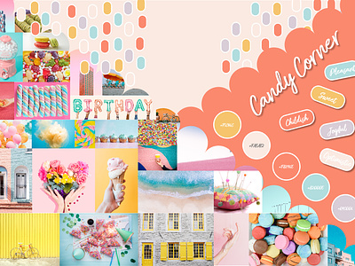 Mood Board Inspiration-Candy corner color colorboard concept design design concept development inspiration inspiring mood moodboard
