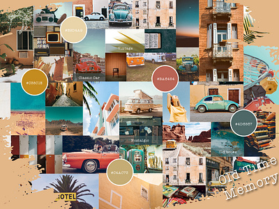 Mood Board Inspiration-Old Time Memory classic color colorboard concept design inspiration inspiring mood moodboard vintage