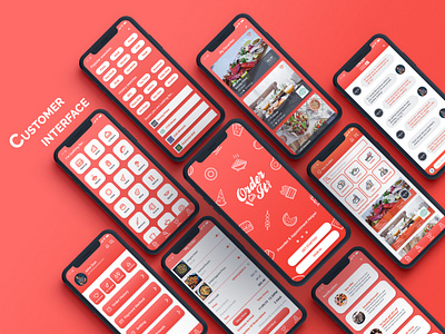 Order it- Customer Interface Design app design concept design food app inspiration inspiring interface design order app ui ui ux design uxdesign