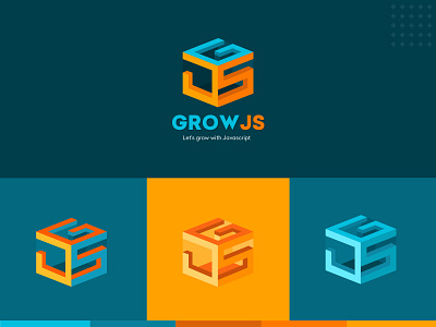 GrowJS Logo Design branding design grocery app grofers illustration illustrator logodesign logos logotype typography ui vector visual design