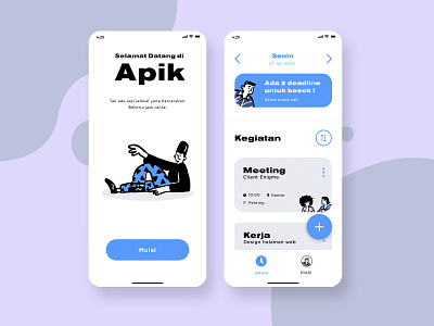 Schedule App Exploration app app design design introduction jadwal schedule schedule app scheduler ui ui design visual design