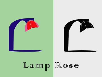 Lamp Rose business illustration lamp logo logotype rose