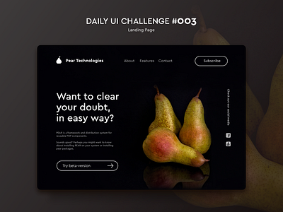 UI Daily Challenge Shot #003 100 100 daily ui 100 day challenge 100 day project black daily daily ui dailyui dailyui 003 darkskin landing ui uidaily