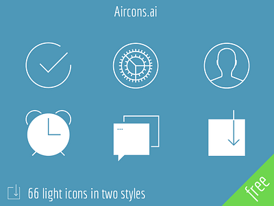 Aircons – 66 light icons aircons cool free freebie icon ios iphone light tapbar