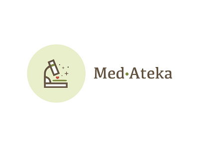 MedAteka logo concept concept logo med medateka pharma