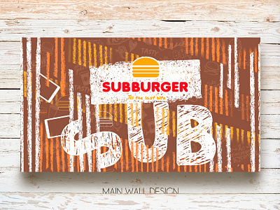 Subburger Main Wall design abstraction. colorfull design ipad spray can sub subburger wall